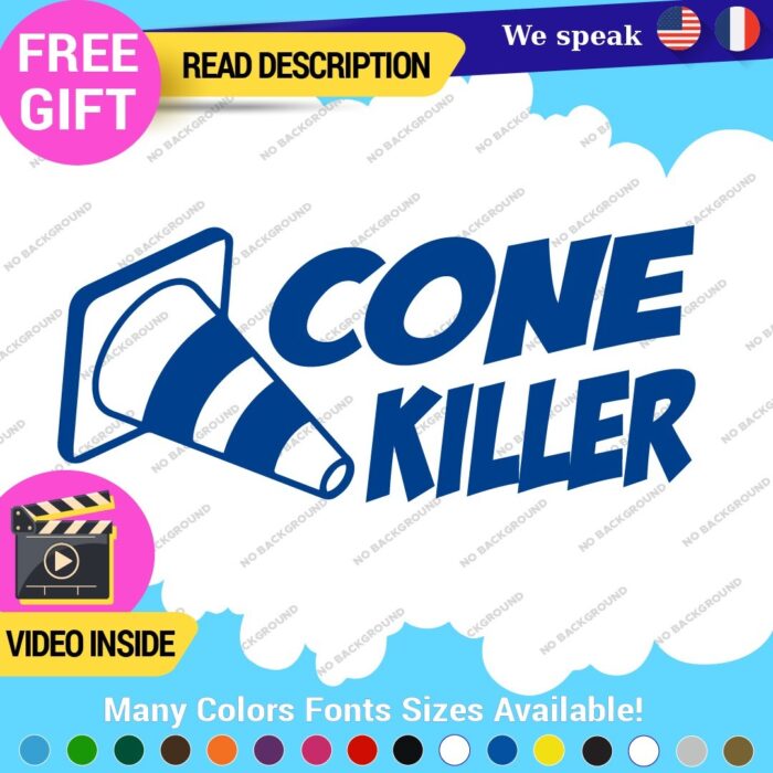 Cone Killer Decals Stickers Vinyl Drift Jdm Euro Car Road Lowered Race Truck - Image 15