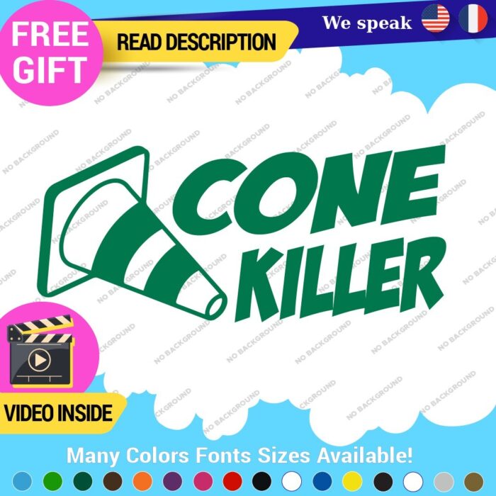 Cone Killer Decals Stickers Vinyl Drift Jdm Euro Car Road Lowered Race Truck - Image 16