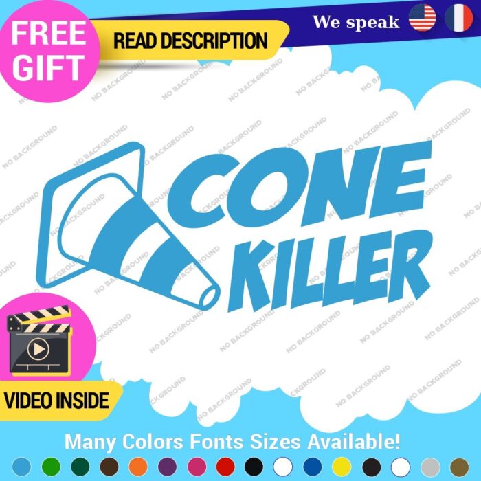Cone Killer Decals Stickers Vinyl Drift Jdm Euro Car Road Lowered Race Truck - Image 25
