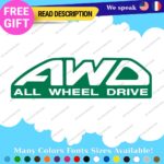 Fits All Wheel Drive Stickers Vinyl Decals Truck Car AWD 4X4 Pickup Bedside Tail - Image 16