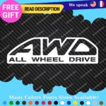 Fits All Wheel Drive Stickers Vinyl Decals Truck Car AWD 4X4 Pickup Bedside Tail