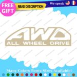 Fits All Wheel Drive Stickers Vinyl Decals Truck Car AWD 4X4 Pickup Bedside Tail - Image 21