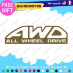 Fits All Wheel Drive Stickers Vinyl Decals Truck Car AWD 4X4 Pickup Bedside Tail - Image 23