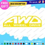 Fits All Wheel Drive Stickers Vinyl Decals Truck Car AWD 4X4 Pickup Bedside Tail - Image 5
