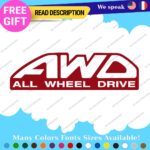 Fits All Wheel Drive Stickers Vinyl Decals Truck Car AWD 4X4 Pickup Bedside Tail - Image 6