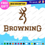 Fits Browning Decals  Stickers Vinyl Hunting Buckmark Dear Hunting Archery Buck