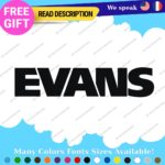 Fits Evans Decals Stickers Vinyl Drumheads Bass Drum Cymbals Music