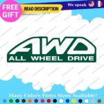 Fits All Wheel Drive Stickers Vinyl Decals Truck Car AWD 4X4 Pickup Bedside Tail - Image 26