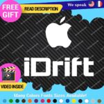 Apple IDrift Decals Stickers Vinyl Euro Message JDM Computer Low Ride Drift Car