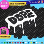 Dope Drip Decal Sticker Vinyl Illest Drift Dub Turbo JDM Car Tunning Euro Stance