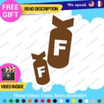 F Bomb Decals Stickers Vinyl Funny Drift Racing Tunning Car Lowered Japan Euro - Image 13