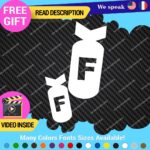 F Bomb Decals Stickers Vinyl Funny Drift Racing Tunning Car Lowered Japan Euro - Image 15