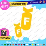 F Bomb Decals Stickers Vinyl Funny Drift Racing Tunning Car Lowered Japan Euro - Image 17