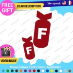 F Bomb Decals Stickers Vinyl Funny Drift Racing Tunning Car Lowered Japan Euro - Image 19