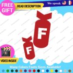 F Bomb Decals Stickers Vinyl Funny Drift Racing Tunning Car Lowered Japan Euro - Image 20