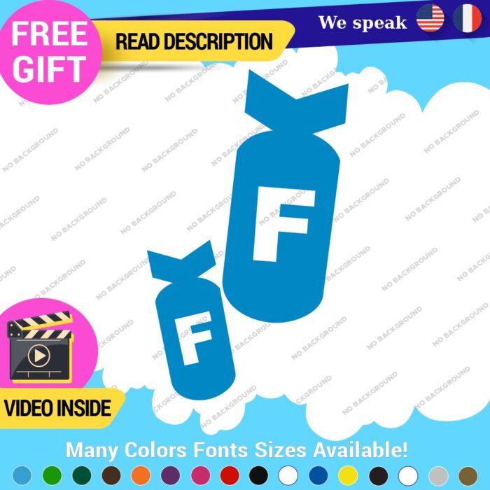 F Bomb Decals Stickers Vinyl Funny Drift Racing Tunning Car Lowered Japan Euro - Image 3