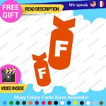 F Bomb Decals Stickers Vinyl Funny Drift Racing Tunning Car Lowered Japan Euro - Image 21