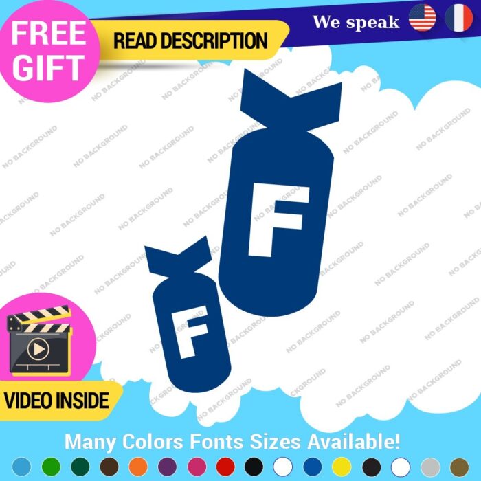 F Bomb Decals Stickers Vinyl Funny Drift Racing Tunning Car Lowered Japan Euro 297365857212 F Bomb Decals Stickers Vinyl Funny Drift Racing Tunning Car Lowered Japan Euro - Image 1