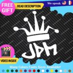 Joker JDM King Decals Stickers Vinyl Funny Crow Drift Racing Bomb Lowered