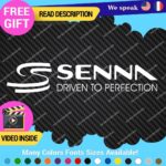 Ayrton Senna Driven Decal Sticker Vinyl Legend Formula Grand Prix Race Racing F1 - Image 15
