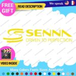 Ayrton Senna Driven Decal Sticker Vinyl Legend Formula Grand Prix Race Racing F1 - Image 17
