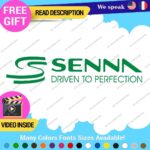 Ayrton Senna Driven Decal Sticker Vinyl Legend Formula Grand Prix Race Racing F1 - Image 18