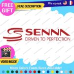 Ayrton Senna Driven Decal Sticker Vinyl Legend Formula Grand Prix Race Racing F1 - Image 3