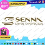 Ayrton Senna Driven Decal Sticker Vinyl Legend Formula Grand Prix Race Racing F1 - Image 23