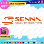 Ayrton Senna Driven Decal Sticker Vinyl Legend Formula Grand Prix Race Racing F1 - Image 4