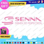 Ayrton Senna Driven Decal Sticker Vinyl Legend Formula Grand Prix Race Racing F1 - Image 6