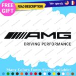 Fits AMG Performance Decals Stickers Vinyl Driving Mercedes Sport Wheels Badge