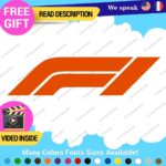 Fits Formula One 1 Decal Sticker Vinyl Legend Grand Prix Race Racing F1 Car
