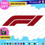 Fits Formula One 1 Decal Sticker Vinyl Legend Grand Prix Race Racing F1 Car - Image 18