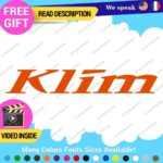 Fits Klim Motorcycle Name Decals Lifestyle Stickers Vinyl Moto Clothing Gear