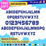 Custom Text Name Confetti Western Font Lettering Die Cut Decal Vinyl Sticker 651 - Image 3