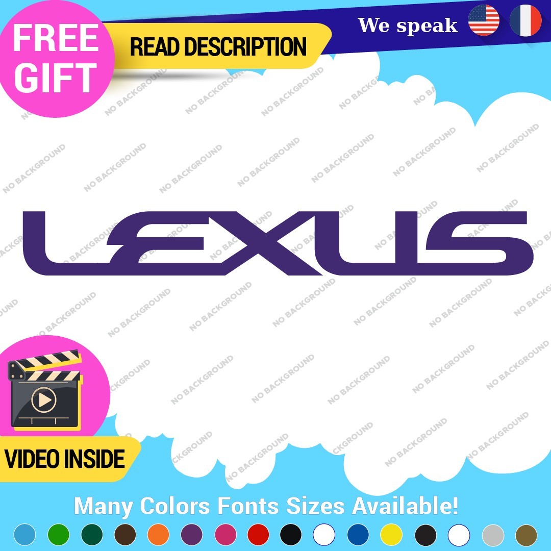 Fits Lexus Decals Stickers Vinyl Sport Racing Car Truck Race Class SUV Caliper 297513224232 Fits Lexus Decals Stickers Vinyl Sport Racing Car Truck Race Class SUV Caliper - Image 1