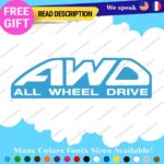 Fit All Wheel Drive Stickers Vinyl Decals Truck Car AWD 4X4 Pickup Bedside Tail - Image 25