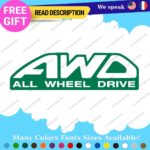 Fit All Wheel Drive Stickers Vinyl Decals Truck Car AWD 4X4 Pickup Bedside Tail - Image 16