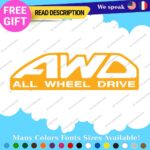 Fit All Wheel Drive Stickers Vinyl Decals Truck Car AWD 4X4 Pickup Bedside Tail - Image 27