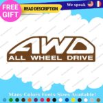 Fit All Wheel Drive Stickers Vinyl Decals Truck Car AWD 4X4 Pickup Bedside Tail - Image 24