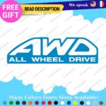 Fit All Wheel Drive Stickers Vinyl Decals Truck Car AWD 4X4 Pickup Bedside Tail - Image 14