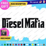 Diesel Mafia Black Smoke Decals Stickers Vinyl Fuel Gas Truck Only Inside Turbo