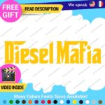 Diesel Mafia Black Smoke Decals Stickers Vinyl Fuel Gas Truck Only Inside Turbo - Image 3