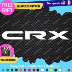 Fits Honda CRX Si SiR Decal Sticker Vinyl Side Hatch JDM Drift Tuning Civic