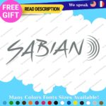 Fits Sabian Cymbals Decals Stickers Vinyl Music Drum Bass Band Pearl Head Rock - Image 18