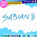 Fits Sabian Cymbals Decals Stickers Vinyl Music Drum Bass Band Pearl Head Rock - Image 24