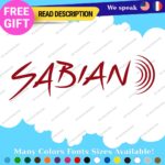 Fits Sabian Cymbals Decals Stickers Vinyl Music Drum Bass Band Pearl Head Rock - Image 6