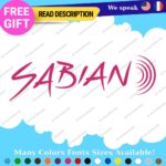 Fits Sabian Cymbals Decals Stickers Vinyl Music Drum Bass Band Pearl Head Rock - Image 9