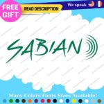 Fits Sabian Cymbals Decals Stickers Vinyl Music Drum Bass Band Pearl Head Rock - Image 26