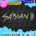 Fits Sabian Cymbals Decals Stickers Vinyl Music Drum Bass Band Pearl Head Rock - Image 27
